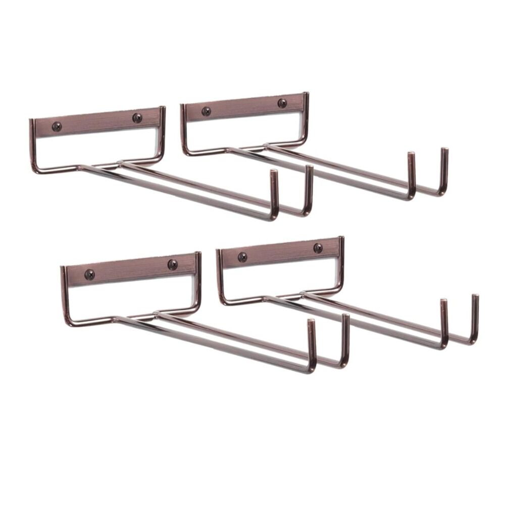 Wallniture Wall-Mounted Chiraz Stemware Rack (Set of 4)-NIB